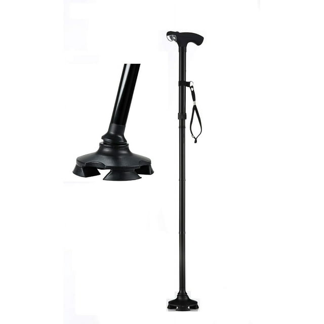 4 Feet Stand-Up Cane - Hurry Before They are Gone - Adjustable - Foldable - with LED Light