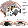 thumbnail image 3 of Women’s Mandala Shoulder Bag – Traditional Ethnic Tribal Boho Crossbody Purse Featuring Abstract Vintage Spiritual Symbolic Geometric Patterns, Lightweight Tote, 3 of 5
