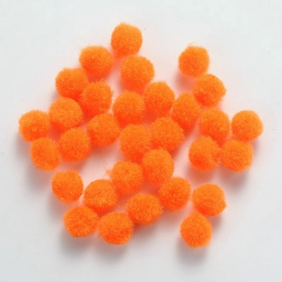 DIY Craft Pom Pom Yarn Pom Pom Balls Dark Orange 10mm 2000pcs/bag