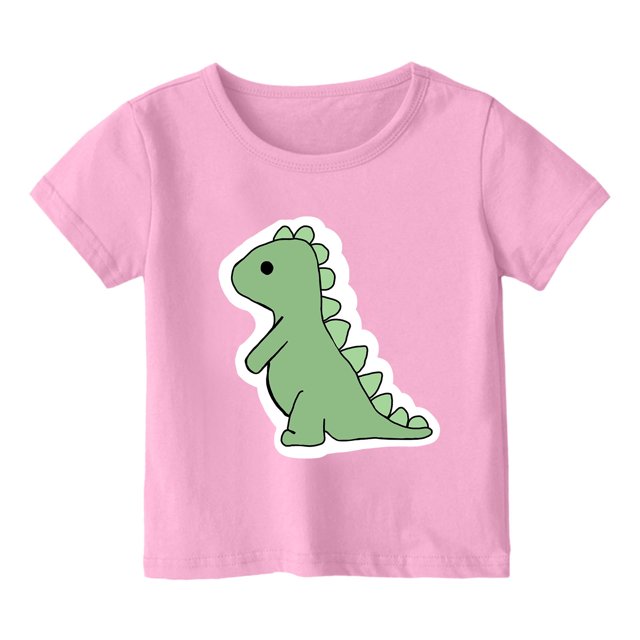 Ensemble pour Tout-Petit Garçon Vêtements d'Été Col Ras du Cou Dinosaure T-Shirt à Manches Courtes Tee Short Ensemble Tenue Petit Frère 3T