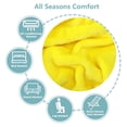 thumbnail image 5 of NANPIPER Fleece Blanket Cozy Fluffy Throw for Bed Yellow,60"X80", 5 of 6