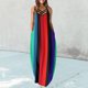 thumbnail image 2 of Maxi vestidos de mujer verano casual cuello en V sin mangas vacaciones playa bolsillos vestido largo Fridja hjkh6718, 2 of 5