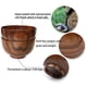 thumbnail image 5 of Azufaifa Tazón de Madera de Estilo Japonés Tazón de Arroz de Madera Tazón de Fideos Tazón de Madera Maciza, Diámetro 4,5 Pulgadas Por 2-5/8 Pulgadas, Decoración (Medio) 8 Paquetes, 5 of 8
