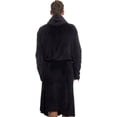 thumbnail image 3 of Mens Hooded Robe - Plush Shawl Kimono Bathrobe, 3 of 6