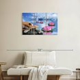 thumbnail image 2 of Elephant Stock Zen Lotus Wall Art - Horizontal Multi Panel Canvas - Living Room Wall Decor - Wellness Multi Panel - Blue And Brown Decor - 33" x 20", 2 of 4