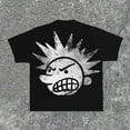 thumbnail image 3 of Ropa de calle Y2K, camiseta con estampado de dibujos animados de Hip Hop para hombre, camiseta gótica 100% de algodón, manga corta transpirable, 3 of 4