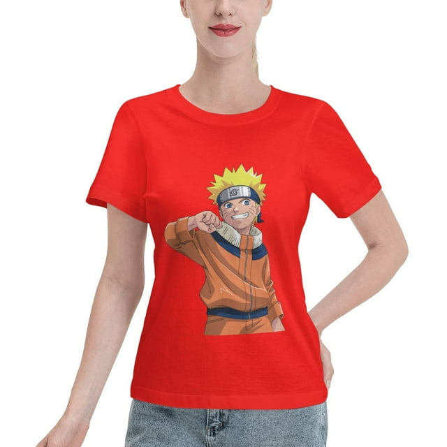 T-Shirt Basique à Manches Courtes pour Femmes Naruto Naruto