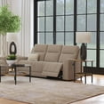 thumbnail image 2 of Brentwood Upholstered Motion Reclining Sofa Taupe, 2 of 11