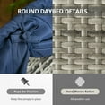thumbnail image 3 of Outsunny Ensemble de Chaises Longues de Patio, Réglables, Bleu Foncé, 3 of 9