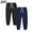 Navy, variant on BRGZLK 2pc Boys Sweatpants Cotton Youth Kids Soft Cold-proof Pocket Drawstring Elastic Bottom Joggers Casual Pants Thickened School Uniform Bron e 11-12 Years