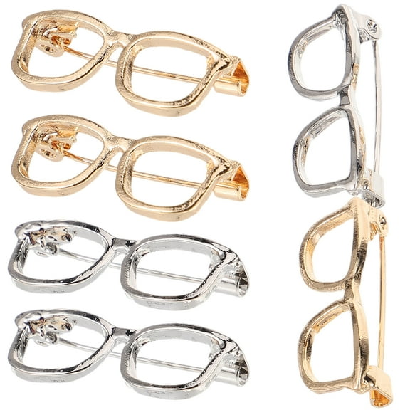 6pcs Alloy Brooch Pins Creative Jewelry Accessories for Women with Assorted Color