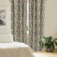 thumbnail image 2 of Ambesonne Mid Century Curtains, 2 Color Droplets, Pair of 28"x84", Multicolor, 2 of 5
