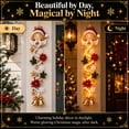 thumbnail image 3 of Clearance！Glowing Christmas Door Hanger, Warm Lighted Vertical Holiday Hanging Decor with Festive Accents for Front Door Side, Entryway and Wall, 3 of 9