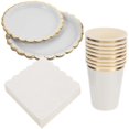 thumbnail image 2 of Paper Set 1Set White for Party Supplies with Elegant Party Decor, 2 of 5
