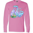 thumbnail image 3 of Inktastic Blue Easter Dragon with Painted Eggs Long Sleeve T-Shirt, 3 of 5
