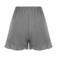 thumbnail image 3 of Kaemgyyd Women's Casual Shorts Summer Clothes Breathable Comfy Beach Shorts Lightweight Ruffle Hem Short with Pockets, 3 of 6