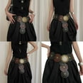 thumbnail image 2 of Western Disc Waist Chain Grommet Hollow Punk Chain Cowgirl Belt for Women Proms Club Party for Jeans Dresses, 2 of 9