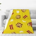 thumbnail image 3 of Curious George Blanket Super Soft Air Conditioning Blankets Hemsworth for Bed Sofa Car, 3 of 7