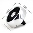 thumbnail image 3 of Fan Air Circulator Micro USB Mini Car Cooler (Consola central) Plata, 3 of 3