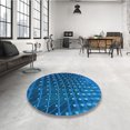 thumbnail image 4 of Ahgly Company Machine Washable Indoor Rectangle Transitional Blueberry Blue Area Rugs, 7' x 10', 4 of 7