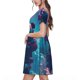 thumbnail image 2 of Balery DJ Panda Hot Air Balloon Vestidos sueltos de manga corta para mujer, vestidos de verano 2025, vestidos casuales de corte A con vuelo., 2 of 6