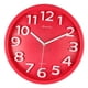 thumbnail image 4 of Reloj de pared silencioso Zulema moderno rojo 30 cm, 4 of 6