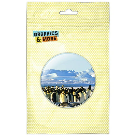 Emperor Penguins Arctic Refrigerator Button Magnet