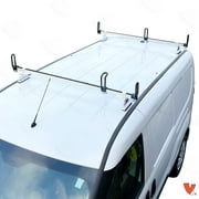 Vantech GFY Heavy Duty 2 Bar Ladder Roof Rack Fits: Ram ProMaster City Van (White)