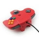 thumbnail image 2 of CONTROL ALÁMBRICO Blue Mamba para Nintendo 64 Rojo, 2 of 3