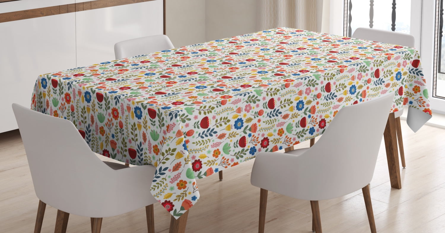 Ambesonne Vintage Floral Tablecloth Multicolor Botanical Theme Different Kind Natural Beauty Hand Drawn Like Pattern 52 X 70 Rectangular Table Cover for Dining Room Kitchen Decor Ambesonne Vintage Floral Tablecloth Multicolor Botanical Theme Different Kind Natural Beauty Hand Drawn Like Pattern 52 X 70 Rectangular Table Cover for Dining Room Kitchen Decor