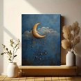 thumbnail image 6 of Moon and Stars Canvas Wall Art, Simple Night Print for Living Room, Bedroom, Nursery, Playroom, Bathroom and Home Decor, 6 of 8