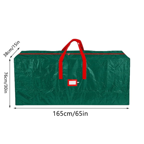 Large Christmas Tree Storage Bag, Fits 9 Ft Artificial Trees, Plastic, Waterproof Christmas Tree Bag For Storage Box For Xmas, Strong, Durable Handles, Label Card Slot
