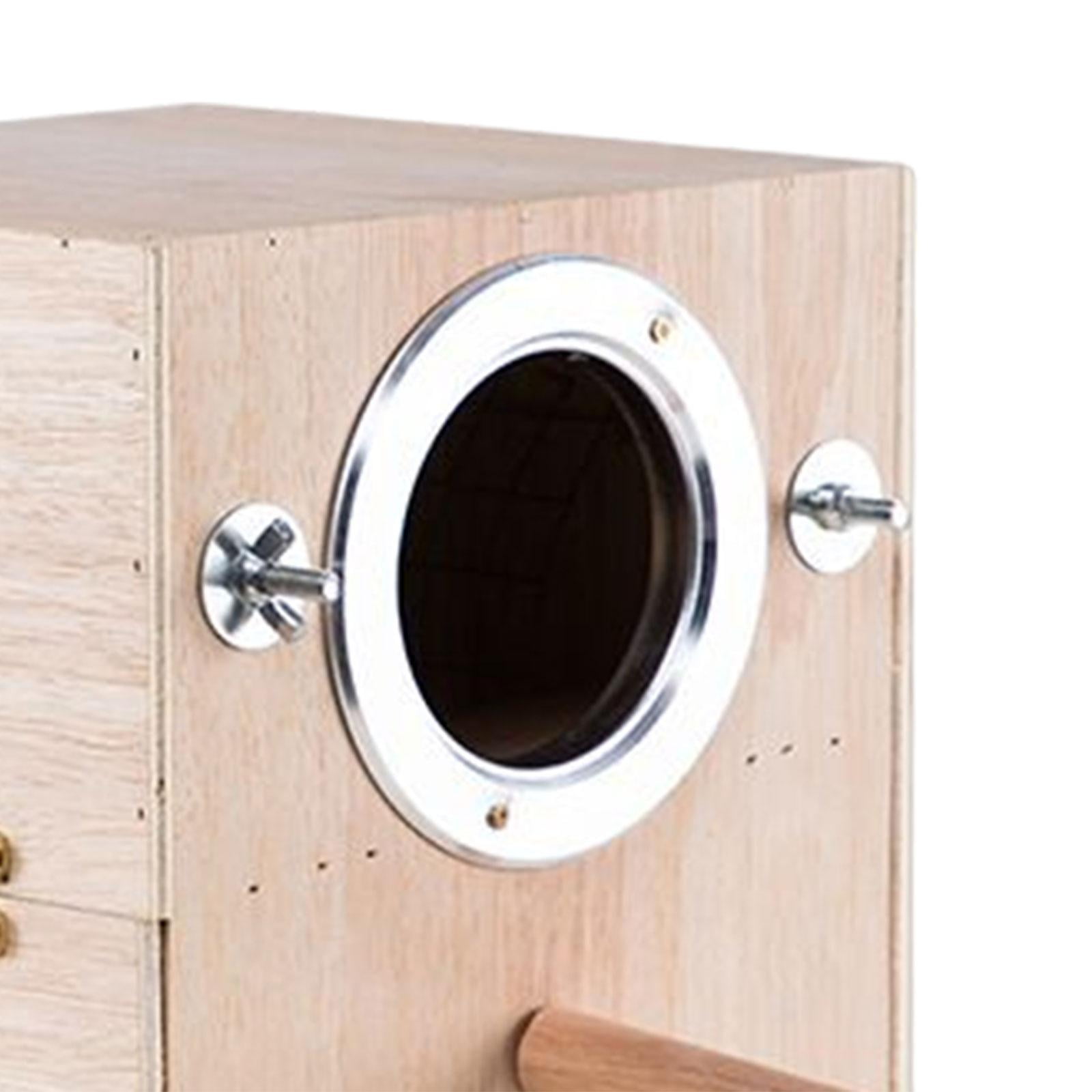 Parrot Breeding Box Bird House Parakeet Hatching Cage for Budgie Left Hanging