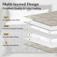thumbnail image 4 of Weighted Blanket Queen Size, 15 lb Weighted Blanket with Glass Beads for All Season, Machine Washable Heavy Blanket ( Sand, 90 X 90 Inch), 4 of 15