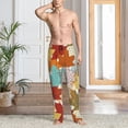 thumbnail image 6 of Lsque Fall Maple Leaves Print Men's Pajama Pants, Lounge Pant - Comfortable Home Wear,Elastic Waistband, Stylish Design-X-Large, 6 of 9