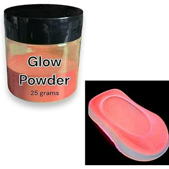 LiME LiNE Base Coat Maker Pigment Powder, Automotive Grade, Basecoat - Red Glow in the Dark