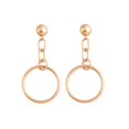 thumbnail image 1 of Women Retro Drop Round Chain Geometric Earrings Retro Dangle Plated Pendant Alloy Simple Jewelry, 1 of 9