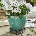 thumbnail image 6 of Wagner design yourself 11.4" Gray Wood Plastic Composite Round Plant Caddy, 6 of 6