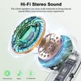 thumbnail image 5 of Wireless Bluetooth Earbuds Noise Cancelling in Ear Buds Deep Bass Stereo, 50H Playtime with Mics, LED Display, IPX7 Waterproof Earphones for iphone Android Laptop, Green, 5 of 7