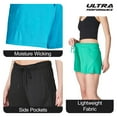 thumbnail image 2 of Ultra Performance Womens Dry Fit Athletic Running Shorts 3 Pack Women's Workout Gym Short's, Casual Lounge Beach Short for Women, 2 of 7