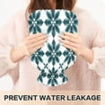 thumbnail image 5 of 2L Hot Water Bottle with Soft Velvet Cover PVC Hot Water Bag for Pain Relief Long-Lasting Warmth Dark Green Geometric Flowers, 5 of 8