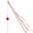 thumbnail image 1 of Cat Teaser Toy Funny Interactive Polka Dot Cat Wand Toy Kitten Teasing Wand, 1 of 10