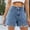 Blue, variant on Hauaitttt Jean Shorts for Women High Waisted Casual Denim Shorts Cute Trendy Summer Denim Jorts with Pockets Womens Casual Dress Pants for Work Womens Business Casual Pants Petite Womens Hiking Pants