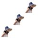 thumbnail image 4 of Sombrero de pescador Qarigey para mujer ajustable con cuerda ala ancha estilo informal color Azul, 4 of 6