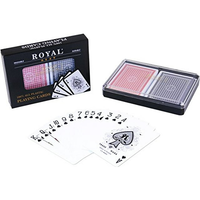 Naipes Royal 2-Decks Tamano Poker Royal Juego de naipes 100%