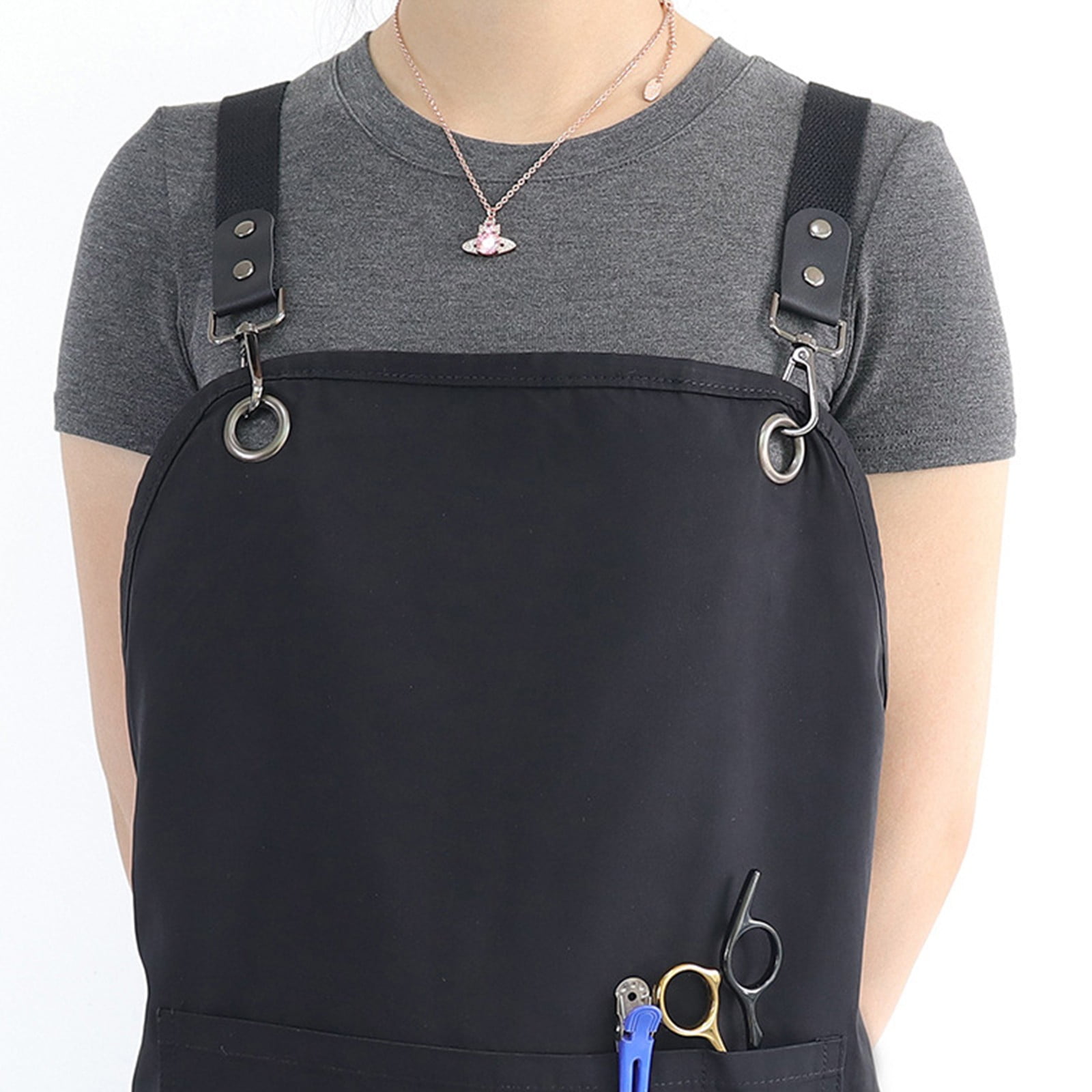 Multi-Use Work Smock for Artists Cooks Stylists Polyester with XL Pockets, Unisex Protective Apron