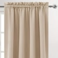 thumbnail image 3 of Blackout Curtains for Bedroom 54 Inch Length 2 Panels Set, Thermal Insulated Privacy Energy Saving Rod Pocket Window Curtain Room Darkening Drapes, W42 x L54 Inch, 3 of 7