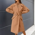 thumbnail image 2 of Vedolay Women Winter Coat Business Fall Coat Work Winter Coats Khaki,S, 2 of 5