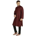 thumbnail image 3 of Atasi Indian Designer Kurta For Mens Party Wear Traditional Dress Solid Ethnic Long Shirt, 3 of 7