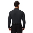 thumbnail image 2 of Youclos Men’s Solid Long Sleeve Button‑Up Dress Shirt, Stretch Wrinkle Resistant Slim Fit Shirt, 2 of 8
